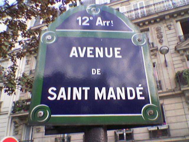 Avenue St. Mande where Chez Estrada is located